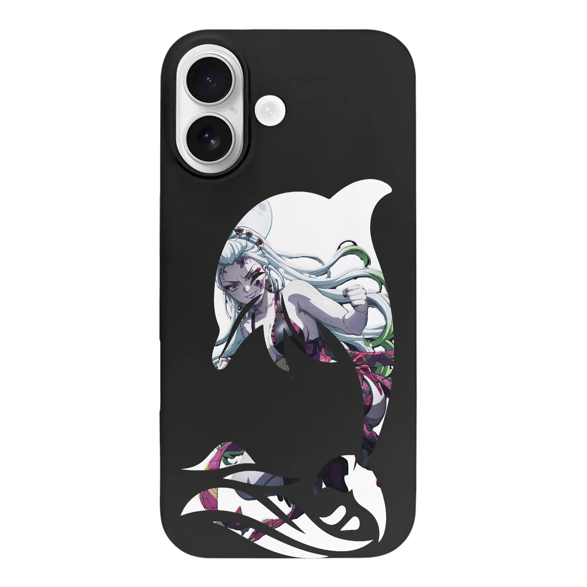 鬼滅の刃 グッズ,堕姫 - iPhone 17 シリーズ シリコンケース 薄型 耐衝撃 指紋防止 ソフトタッチカバー 精密フィット 傷防止 保護ケース iPhone 17/17 Air/17 Pro/17 Pro Max 対応